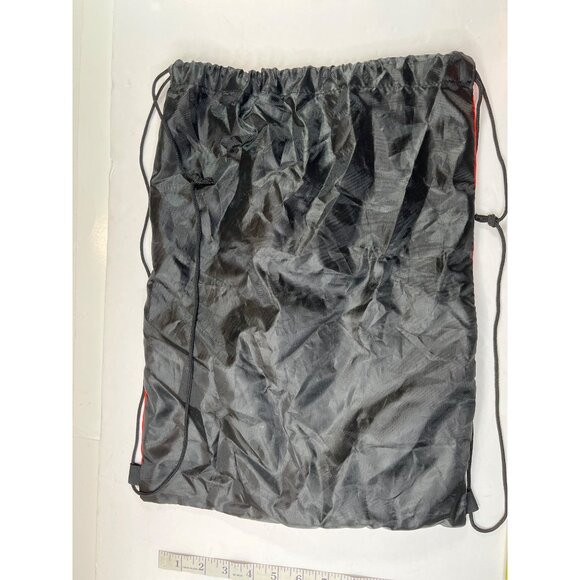 Wells Fargo Red & Black Drawstring Sport Bag With Mesh Pocket 41h - Picture 2 of 5